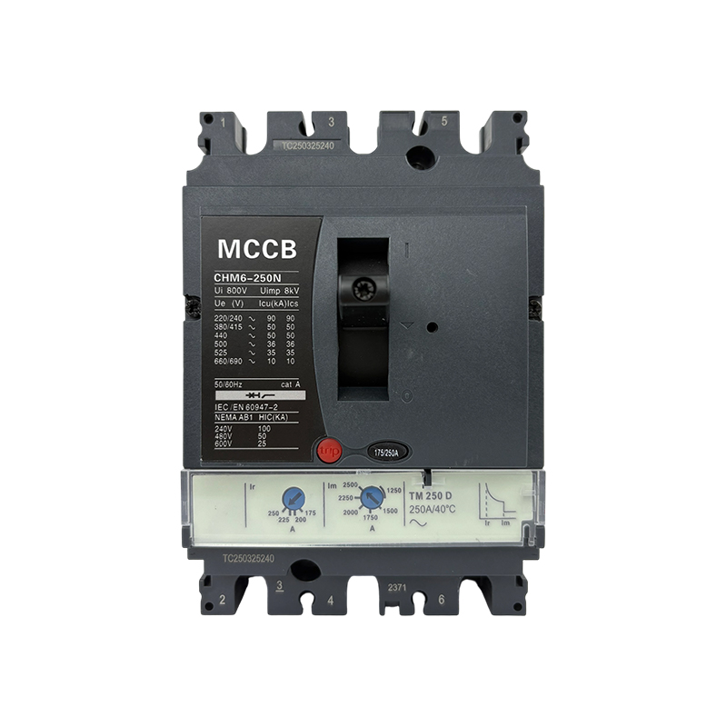 CHM6-250N 250A Регулируемый термомагнитный предохранитель с адаптацией к разным напряжениям Автоматический выключатель в литом корпусе