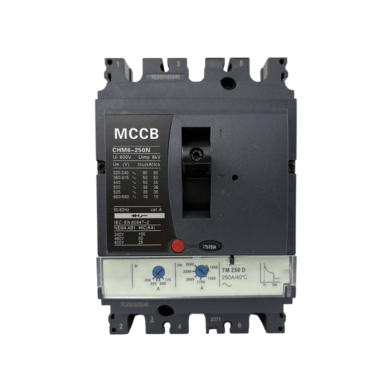 CHM6-250N 250A Регулируемый термомагнитный предохранитель с адаптацией к разным напряжениям Автоматический выключатель в литом корпусе