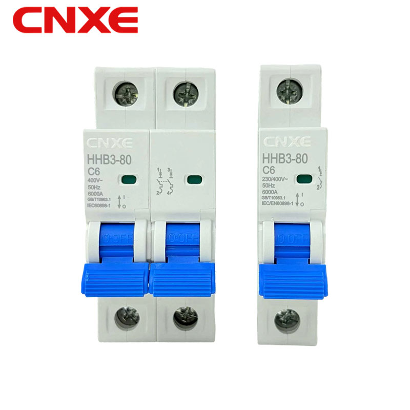 HHB3-80 C6 Высокоскоростная защита от перегрузки и короткого замыкания Миниатюрный автоматический выключатель